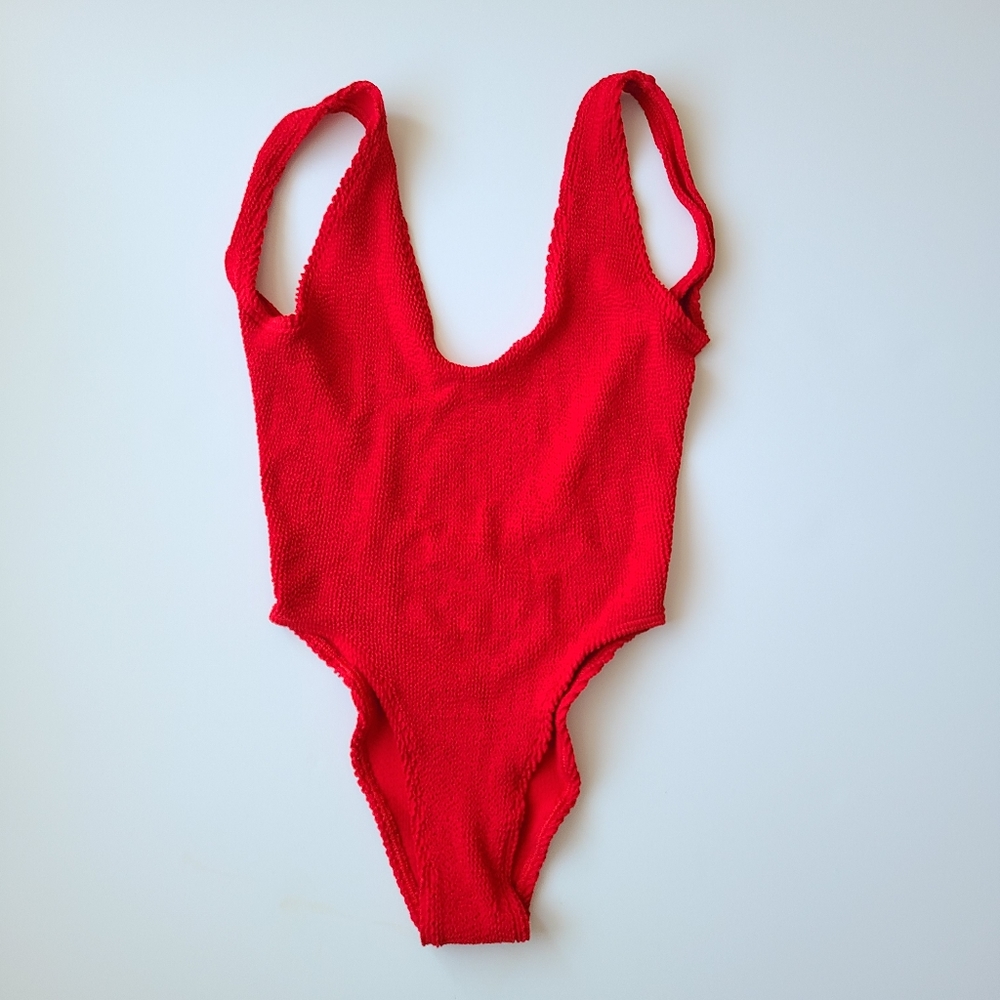 Red One-Piece Swimsuit